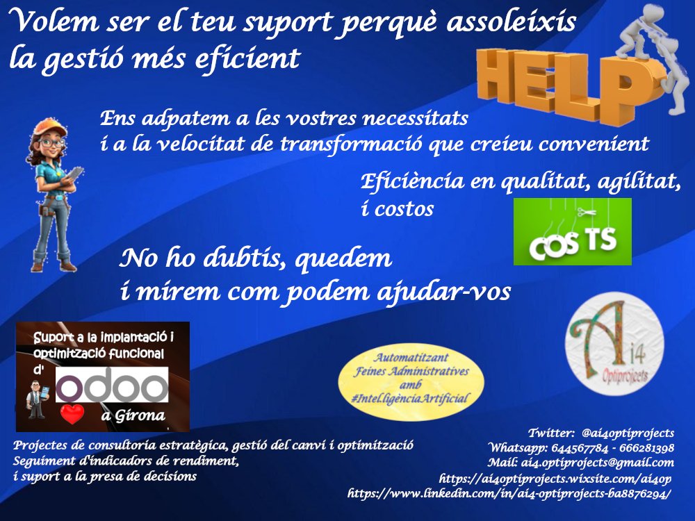 ai4optiprojects's tweet photo. Una bona administració es la primera passa per a una gestió eficient.
#AdministracióEficient, #AdministracióDigital #TransformacióDigital, Eliminem papers i burocràcia que no aporta valor #GestioDocumental
#SolucionsAi4 https://t.co/bdbhsqjMWZ