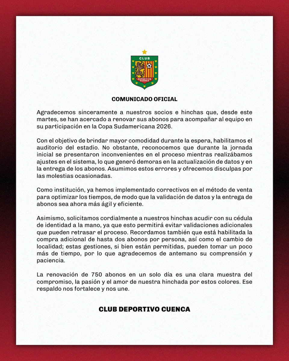 Club Deportivo Cuenca tweet media