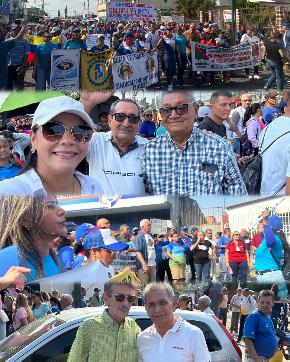CemGuanare's tweet photo. #25deMarzo El Comité Ejecutivo Municipal AD Guanare estuvo acompañando a la clase obrera y trabajadora, pensionados y jubilados de nuestro municipio Guanare exigiendo nuevamente reinvindicaciones salariales, pensiones y sueldos justos.
#sueldosjustosya #Venezuelalibre
🇻🇪🙌🏻🇻🇪 https://t.co/vJyXlTyqFk