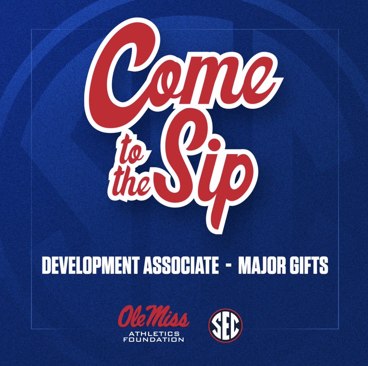 The Ole Miss Athletics Foundation (OMAF) continues to build on our historic success, with even greater opportunities ahead. As part of that momentum, we are expanding our Major Gifts team and seeking two Development Associates. #ComeToTheSip

lnkd.in/gTeZ26MB