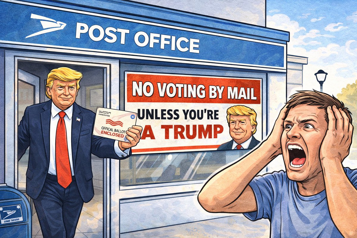#TrumpVotesByMail