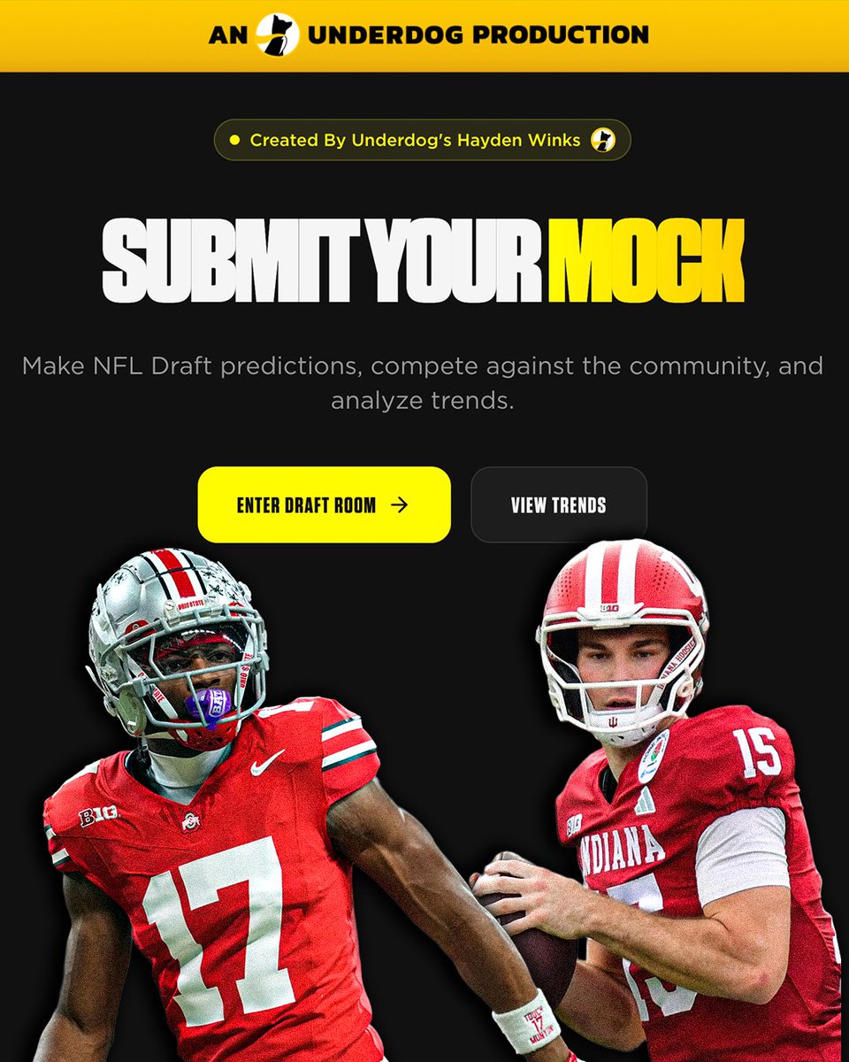 Underdog NFL Draft - Josh & Hayden tweet media