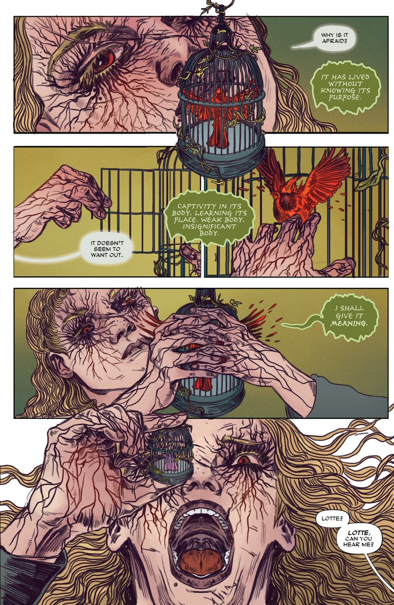 IDWPublishing's tweet photo. THE FINAL ISSUE IS HERE! 😱

#Ichabod, Katrina, &amp; Lotte unearth the horrible secret of #SleepyHollow.

Ichabod must accept the supernatural &amp; put a stop to it before it kills, taking those who are most precious to him.

#ReturnToSleepyHollow #5 is at LCS!

#IDWDARK #Horror #NCBD https://t.co/faNoo9aMto