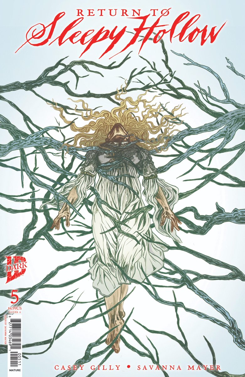IDWPublishing's tweet photo. THE FINAL ISSUE IS HERE! 😱

#Ichabod, Katrina, &amp; Lotte unearth the horrible secret of #SleepyHollow.

Ichabod must accept the supernatural &amp; put a stop to it before it kills, taking those who are most precious to him.

#ReturnToSleepyHollow #5 is at LCS!

#IDWDARK #Horror #NCBD https://t.co/faNoo9aMto