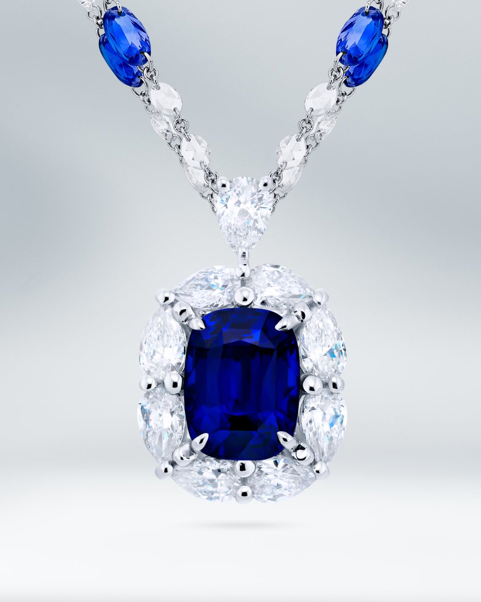 Embrace the true natural wonder of JB Star sapphires. Our timeless pendant features a stunning 3.05 ct. certified royal blue cushion-cut sapphire, cradled in pear-shaped diamonds and pure platinum. (Style 2474-039)
.
.
.
#jbstar #jewelsbystar #pendant #highendjewelry #sapphire