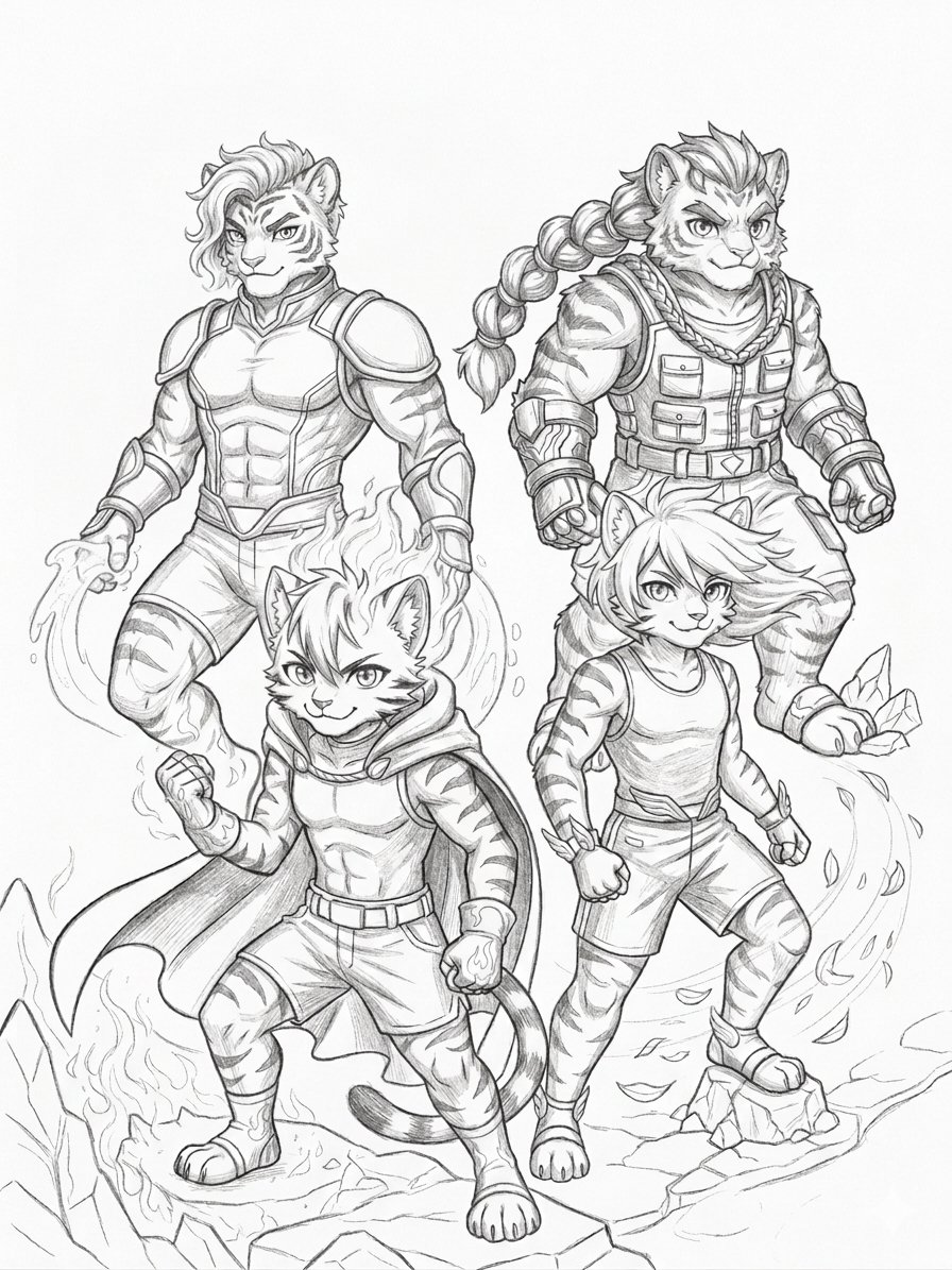 katotigerx's tweet photo. Katotiger Top Secret Vol.4 มาแล้ว! พบจตุรเทพเสือ 4 ธาตุในระบบสมดุลใหม่ ชนะ 1 แพ้ 1 ขยายจักรวาลหนุ่ม Furry สุดหล่อจาก Discord สู่ความรักท่วมท้นจนไม่อยากให้จบ แบ่งเนื้อหาเป็น 2 Part ให้เต็มอิ่ม ฝากติดตามด้วยครับ! https://t.co/y1IuTeyG3h