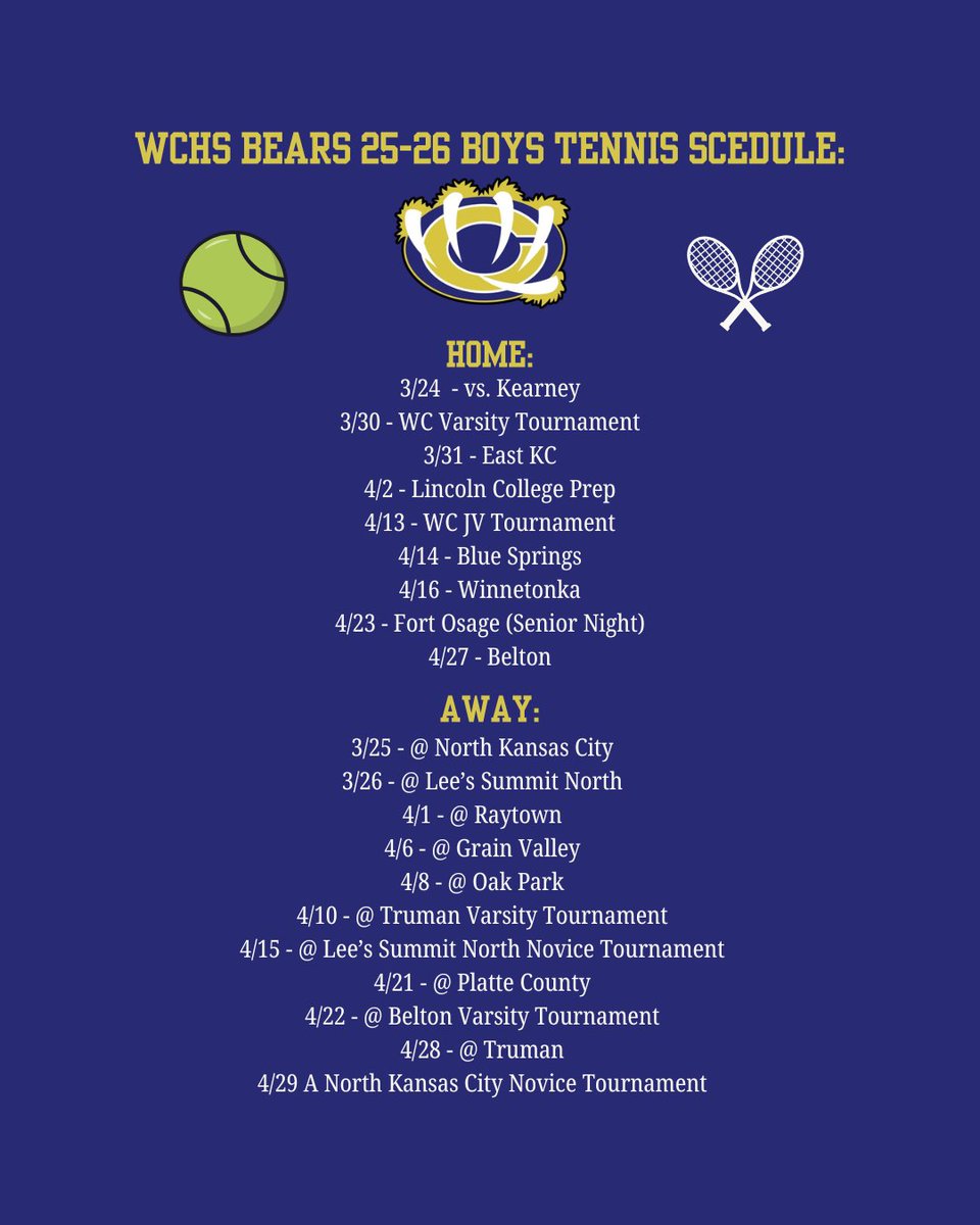 WCHS Tennis tweet media