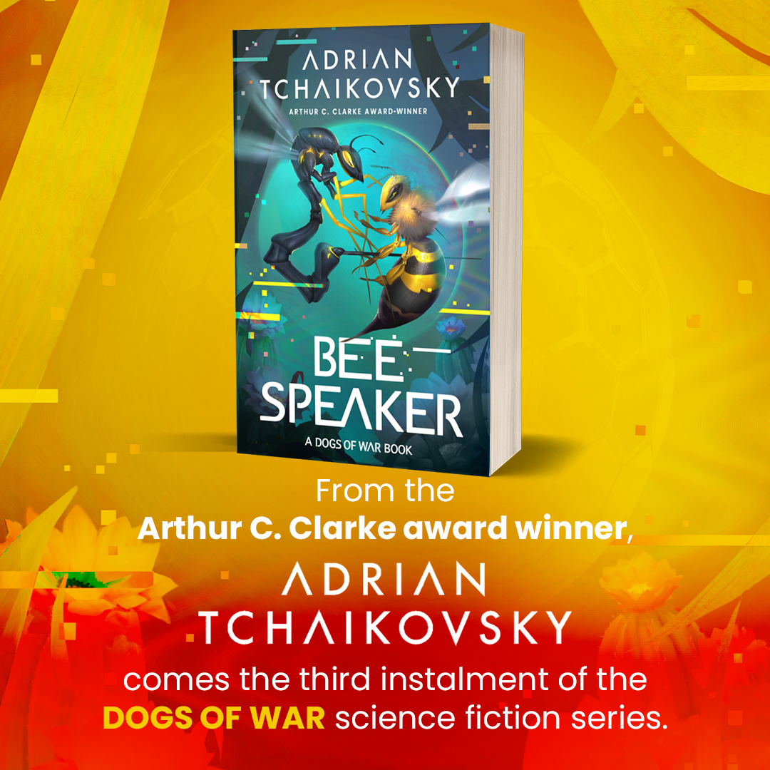 AdAstraFiction's tweet image. 'A gripping dive into bioethics and artificial intelligence' 
@newscientist

From Adrian Tchaikovsky (@aptshadow), comes #BeeSpeaker the third instalment of the #DogsOfWar science fiction series. 

Pre-order now: geni.us/BeeSpPBorgsoc
