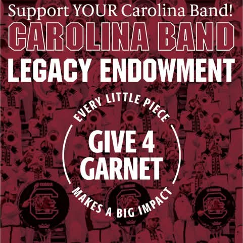 TheCarolinaBand's tweet photo. Today is #Give4Garnet! Your gift, no matter the size, makes a real impact and supports YOUR Carolina Band Legacy Endowment Fund. Your gift goes farther today with leaderboards and bonus funds!  

Give Here ➡️ https://t.co/Z0GLaSX8YK https://t.co/8M3dEJi26n