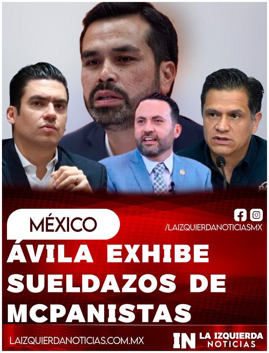 ¡HIPÓCRITAS! Arturo Ávila reventó a la oposición por criticar el financiamiento a Morena mientras ellos se sirven con sueldazos por encima de la presidenta: Máynez (132 mil), Romero (168 mil) y líderes del PAN en Guanajuato y Jalisco (161 mil y 158 mil); hablan de austeridad,