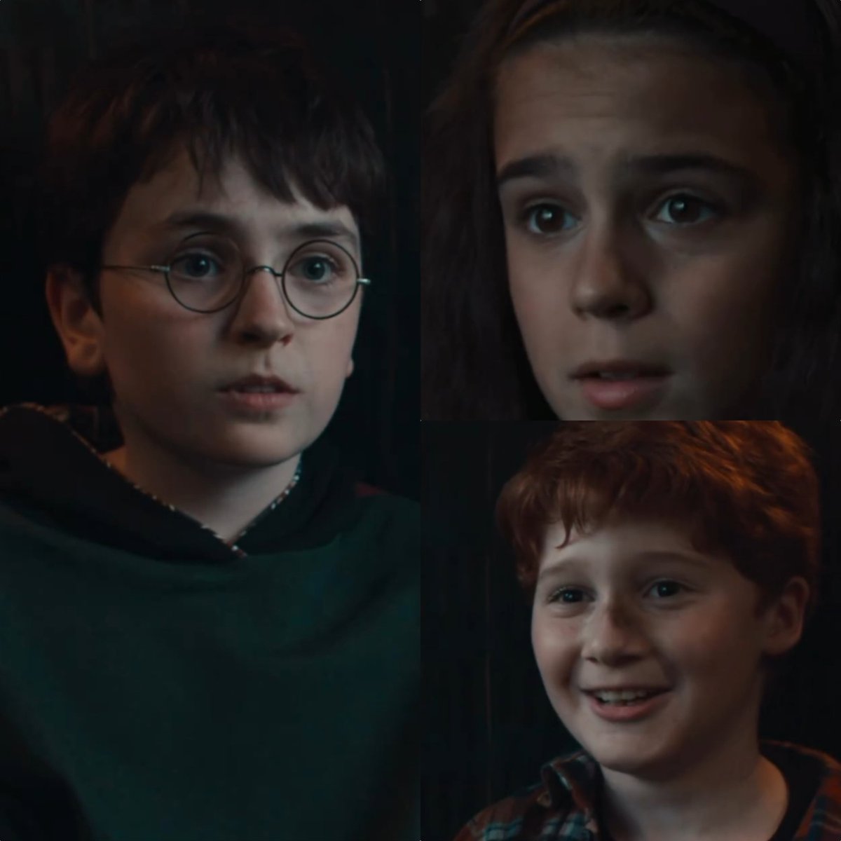 Harry, Hermione e Ron no Expresso de Hogwarts pela primeira na série da HBO