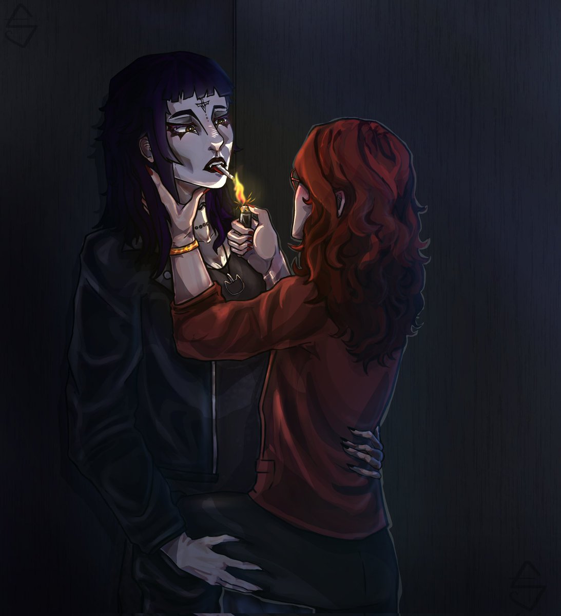 “minha namorada dorme de conchinha pelada com a melhor amiga dela pq literalmente elas sao MELHORES amigas se voces sentem ciúmes das amigas da sua namorada >> PROCUREM AJUDA<<” - Lucas Kravinsk, 2030

(🤙 ← escondido na fanart)
#XdaQuestãoRPG #rpg #pixelart #cherrygoth