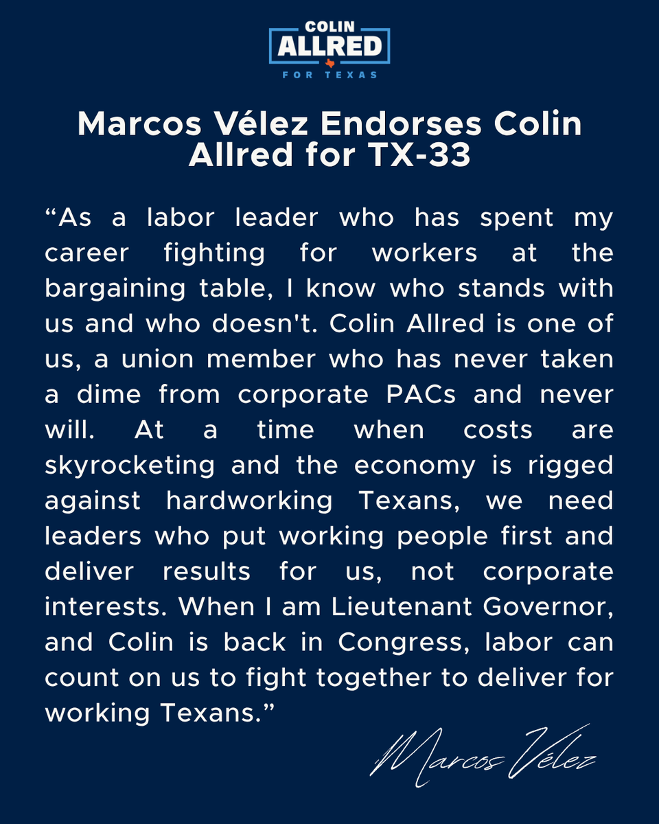 Colin Allred tweet media