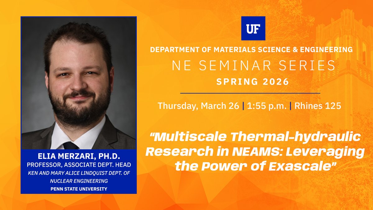 UF Materials Science | Nuclear Engineering Program tweet media