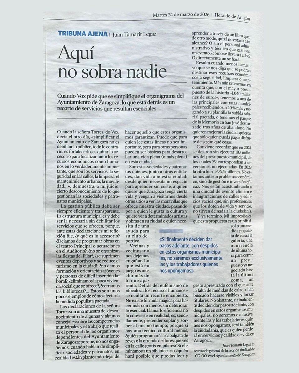 CCOO Zaragoza tweet media