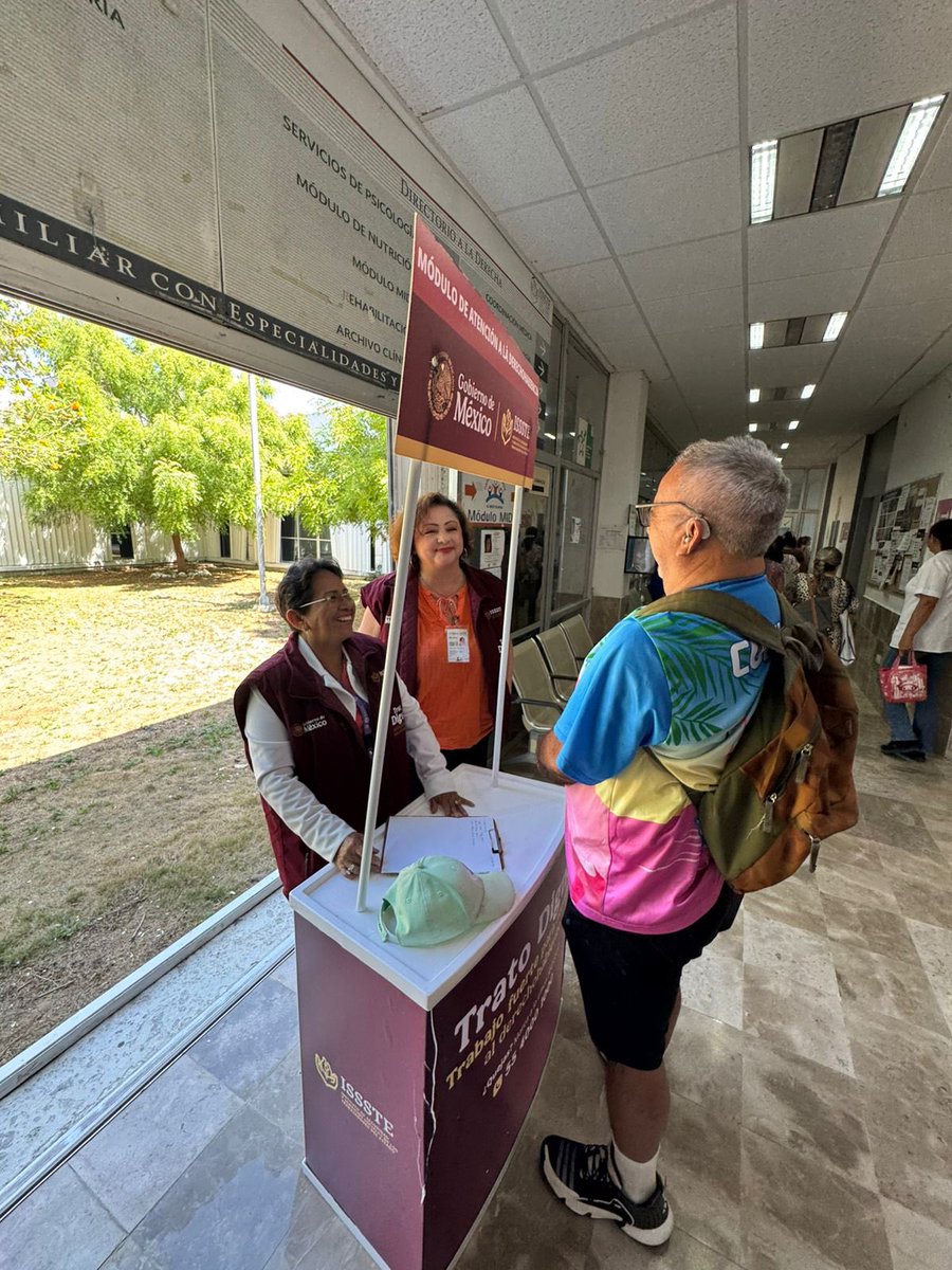 Promoviendo la estrategia nacional  #TratoDigno  se visitó  el dia de hoy la CMFQ Mérida Lindavista, en seguimiento a las indicaciones de nuestro Director General Martí Batres, en coordinación con la #SubdireccióndeAtenciónalDerechohabiente