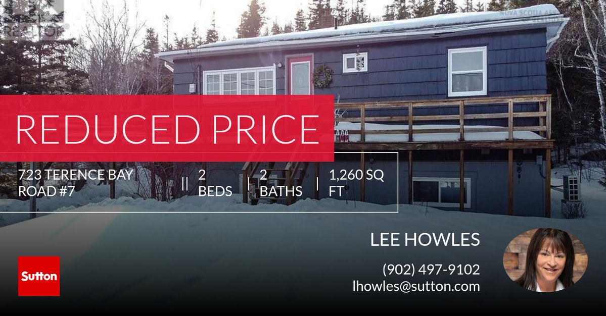 📍 Reduced Price 📍 This recently reduced home at 723 Terence Bay Road #7 in Terence Bay won't last long, so, don't wait to set up a showing! Reach out here or at (902) 497-9102 for more information!

Lee Howles, Realt... leehowles.sutton.com/showcase/723-t…