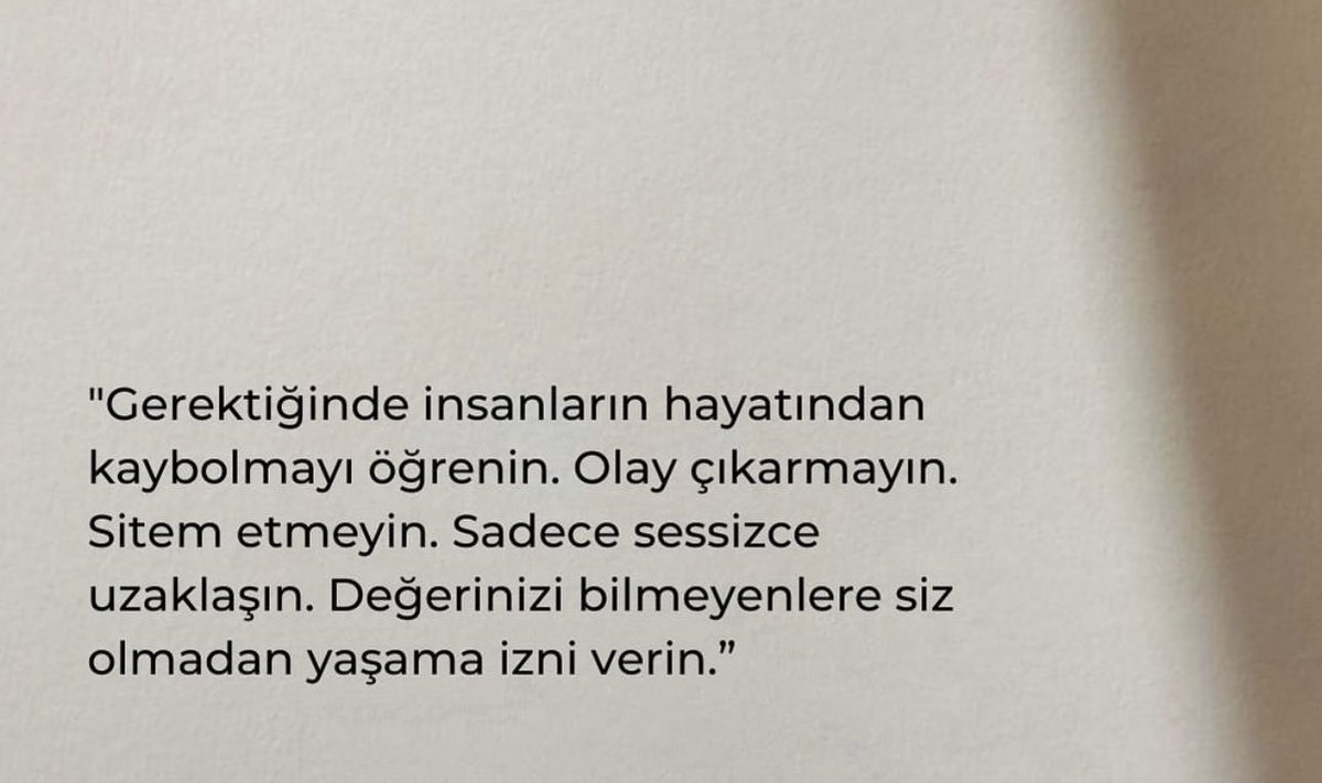 Bir tavsiye..