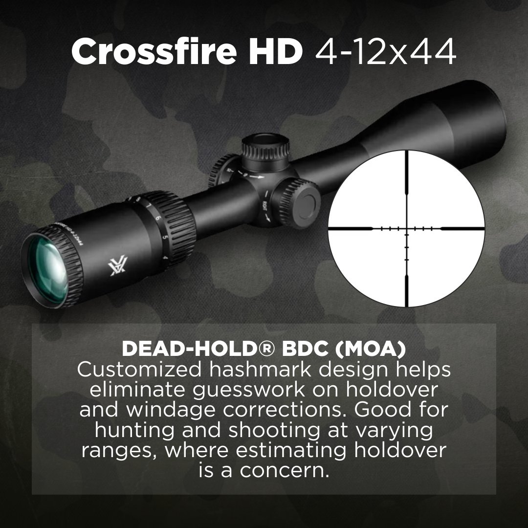SportsandGadget's tweet image. #Vortex #Crossfire HD 4-12x44 (CFR-41201)🔭

HD Optical System, Dead-Hold BDC reticle, fully multicoated lenses, and rugged field-ready build.
Official US dealer in Canton, MA. Free Shipping or Fast 2 Day Shipping.

sports-and-gadgets.com/products/vorte…

#VortexOptics #Scope #Sports &amp;amp; #Gadgets