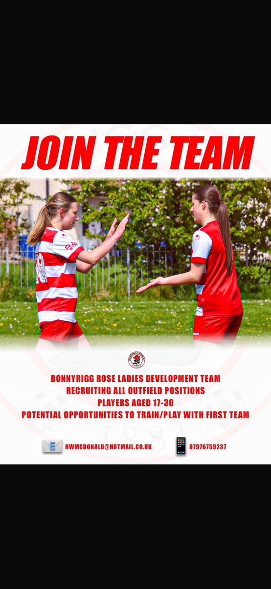 Bonnyrigg Rose Development Ladies 🌹🌹 tweet media