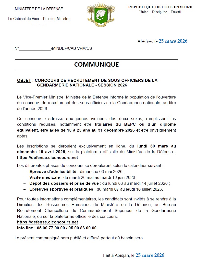 Ministère de la Défense CI tweet media