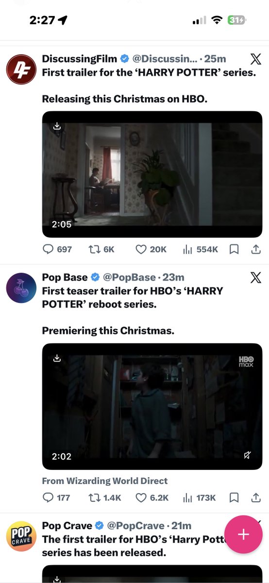 luvrboy's tweet photo. I think the Harry Potter trailer might have dropped https://t.co/nUX9POfLqQ