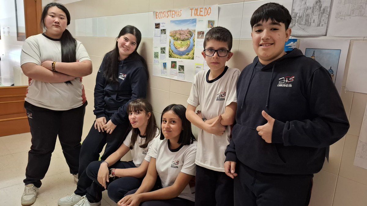 CSANJOSEFUENSA's tweet photo. Los alumnos de 1 ESO en la asignatura de biología han estado repasando y trabajando los ecosistemas tomando como  ciudad modelo  a Toledo. https://t.co/BsgaQI4JYX