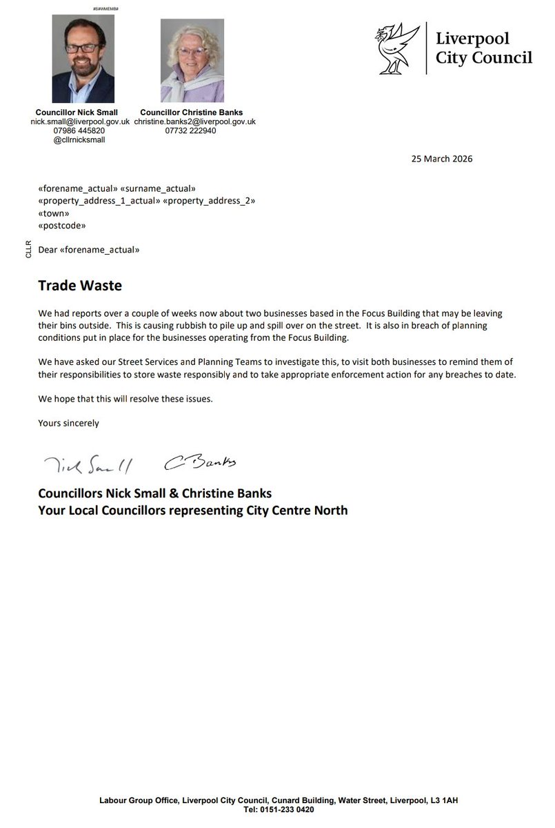 City Centre North Labour tweet media