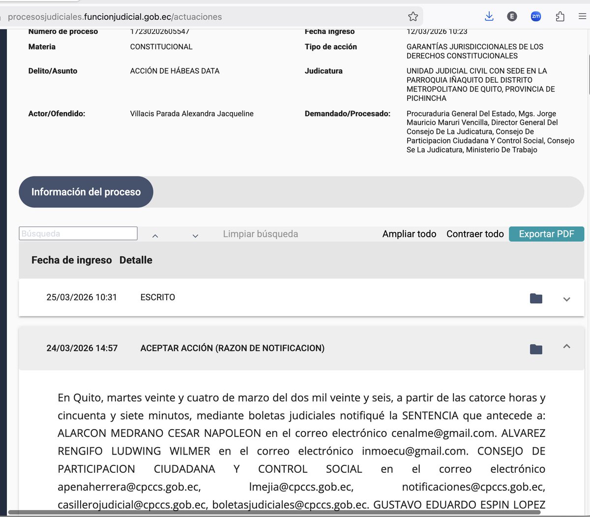<a href="/xzeg/">xavier zavala egas</a> Es mucho peor que eso doctor, ellos fueron notificados con la SENTENCIA, el .<a href="/CpccsEc/">Participa Ecuador</a> compareció al proceso, tuvo conocimiento de la sentencia. .<a href="/AndresFantoniB/">ANDRÉS FANTONI</a>
