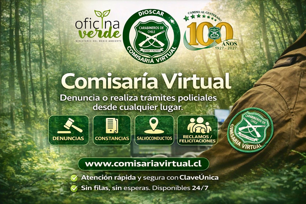 Comisaría Virtual Carabineros de Chile tweet media
