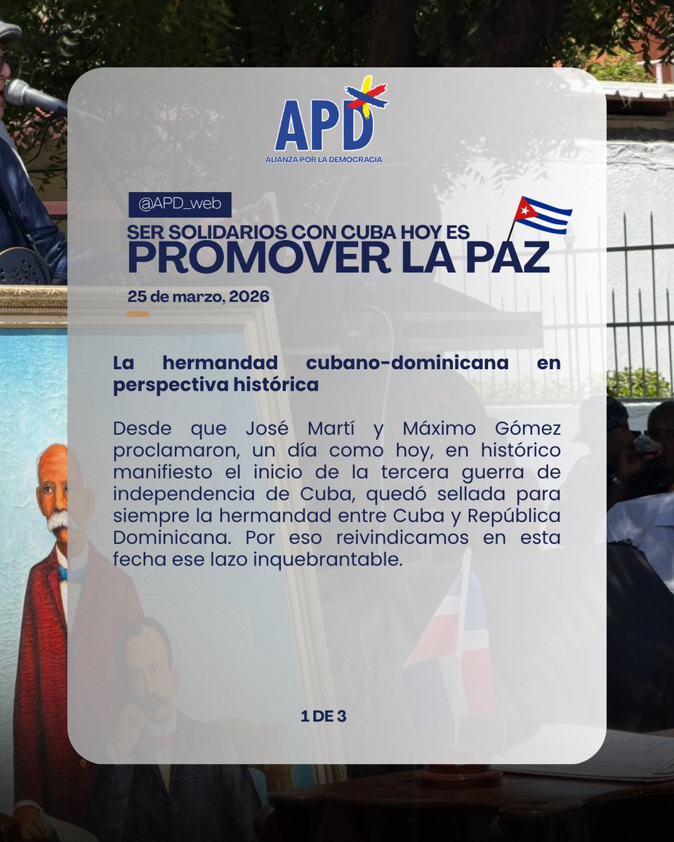 Alianza por la Democracia - APD - 🇩🇴 tweet media