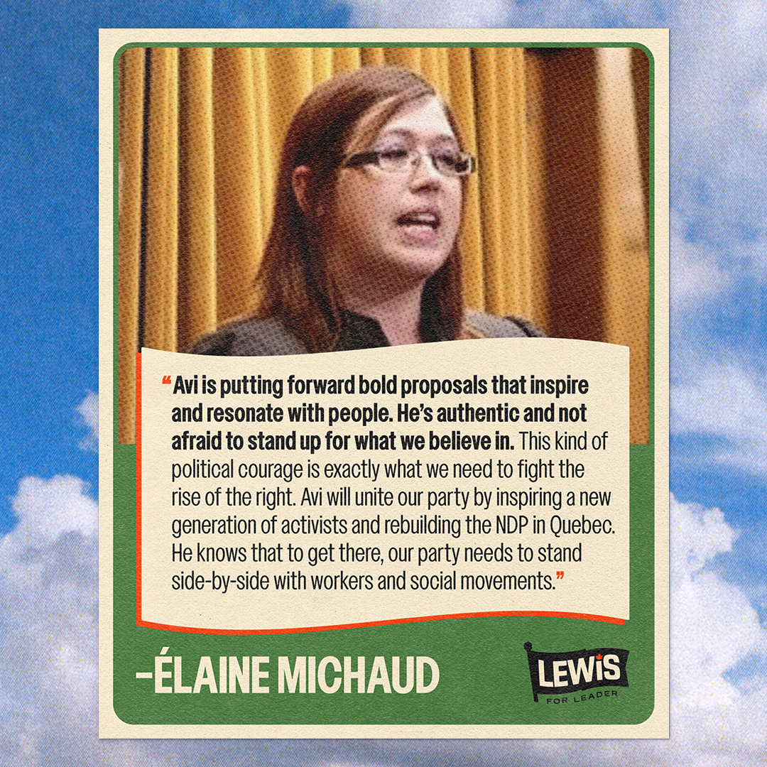 Avi Lewis tweet media