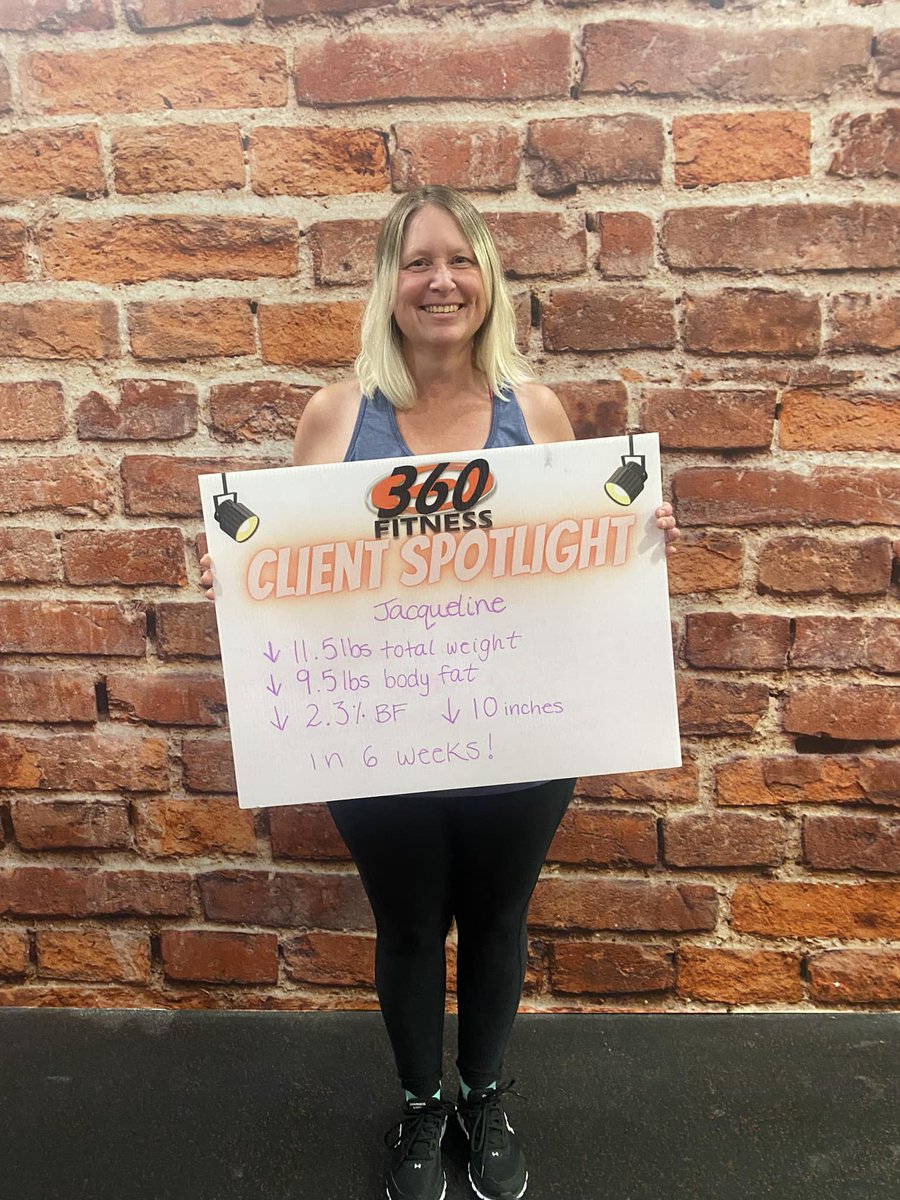 360FitnessSP's tweet image. 🌟 Jacqueline's 6-week transformation is nothing short of inspiring! 🌟

✅ 11.5lbs down ✅ 9.5lbs less body fat ✅ 2.3% body fat percentage drop ✅ 10 inches gone
Her focus on nutrition and tracking macros has paid off! 🥗💪

Join our #6WeekChallenge at 360fitness.ca/6weeks