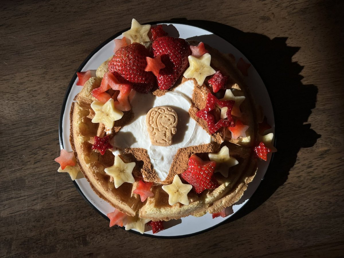 domotoaster's tweet photo. national waffle day is just regular day to me… just a glimpse into how waffle my life is https://t.co/aeoRFklI6E