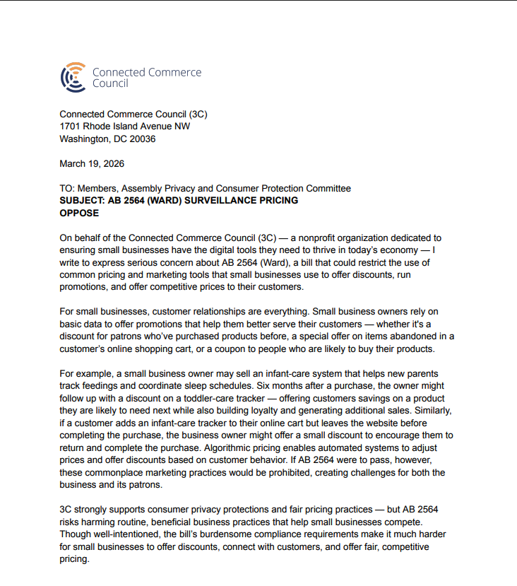 Connected Commerce Council (3C) tweet media