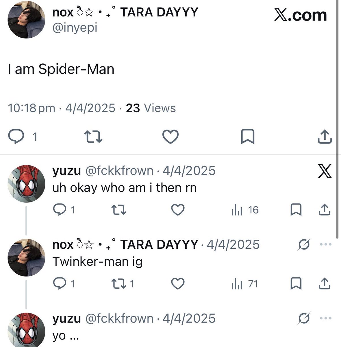 nox ੈ✩‧₊˚ TARA DAYYY tweet media