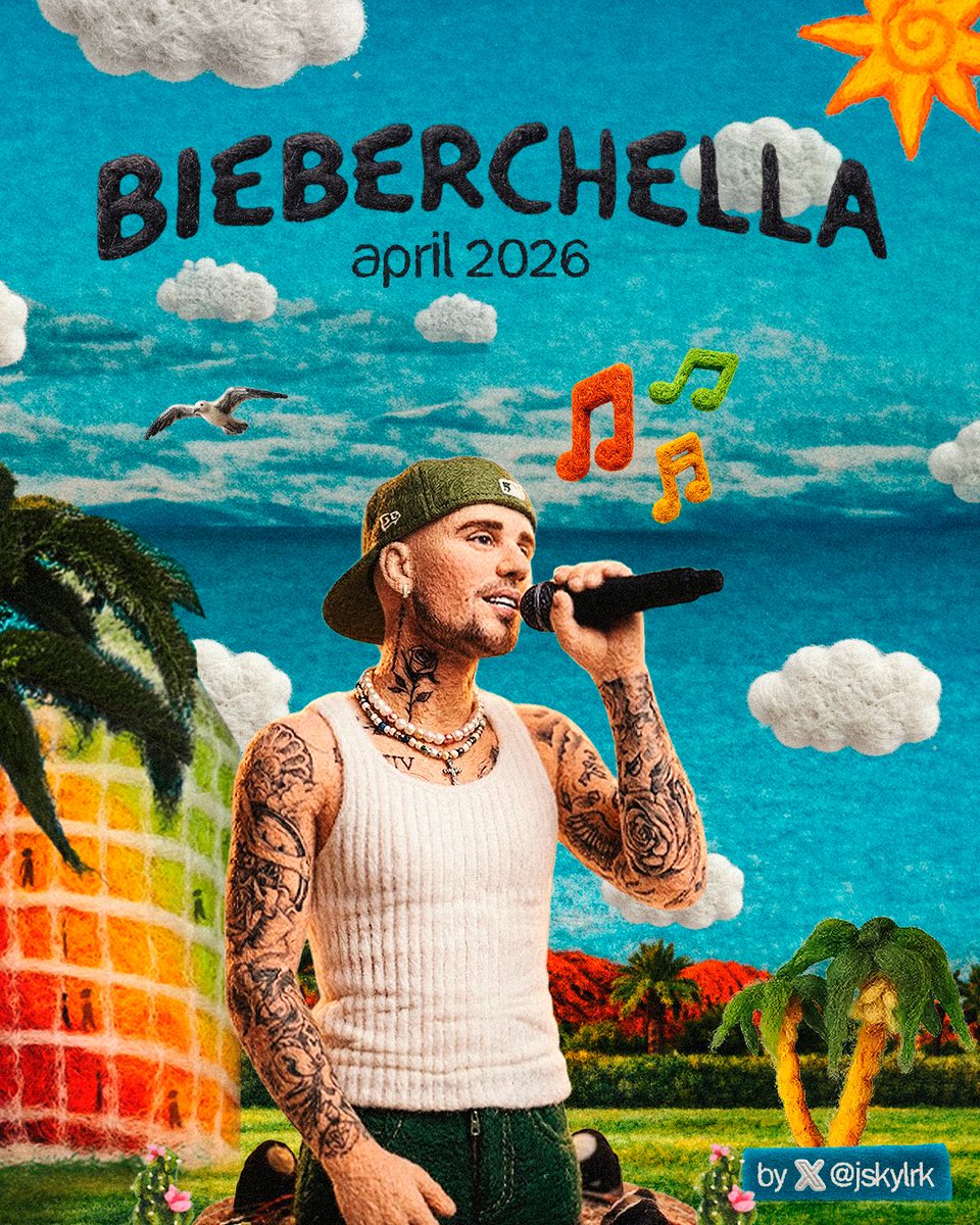 it’s real, bieberchella is coming.

art by me