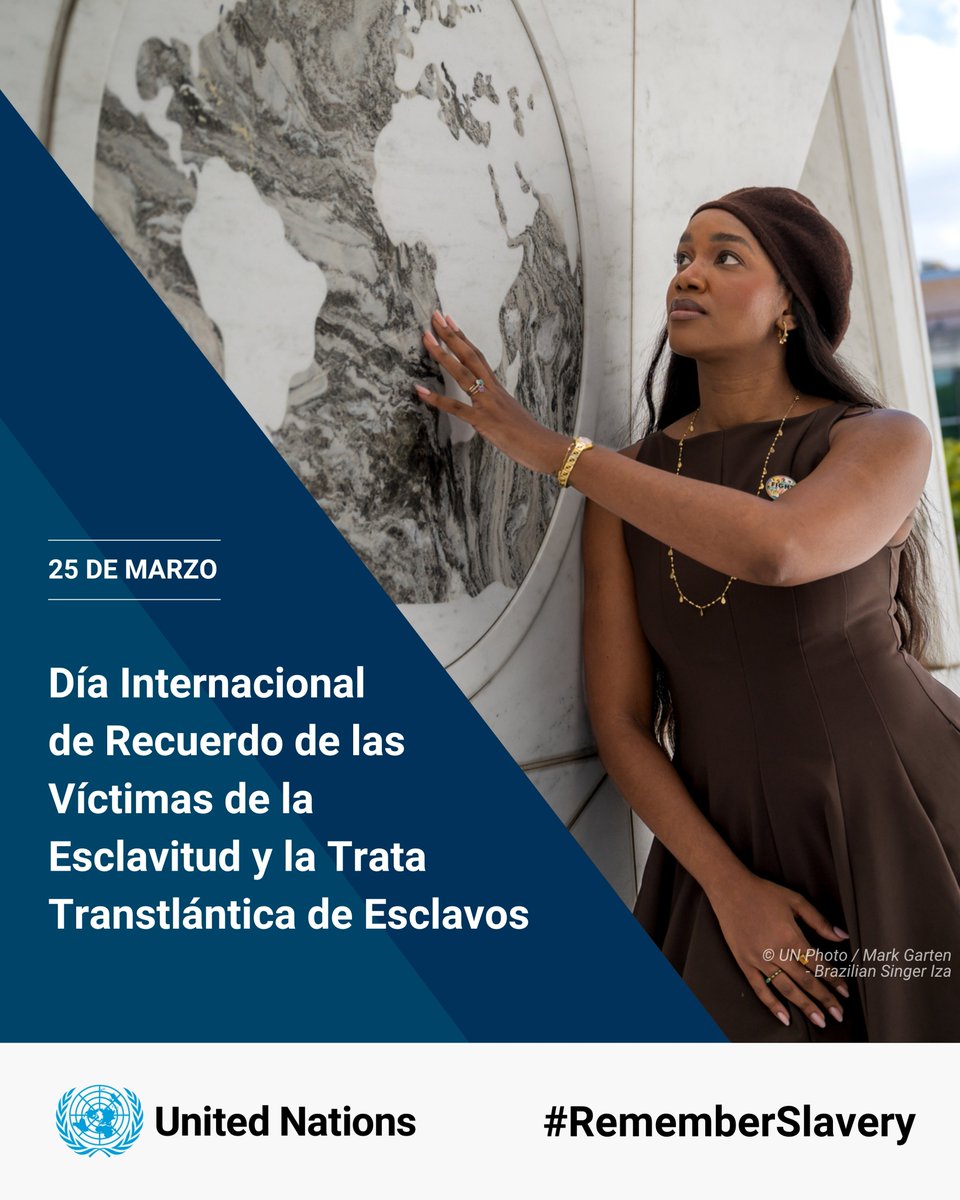 Hoy, en el Día en Recuerdo de las Víctimas de la Esclavitud, honramos a las millones de personas que sufrieron bajo una de las mayores injusticias de la historia.

Al reconocer el pasado, podemos construir sociedades más justas e inclusivas, basadas en la dignidad y los derechos