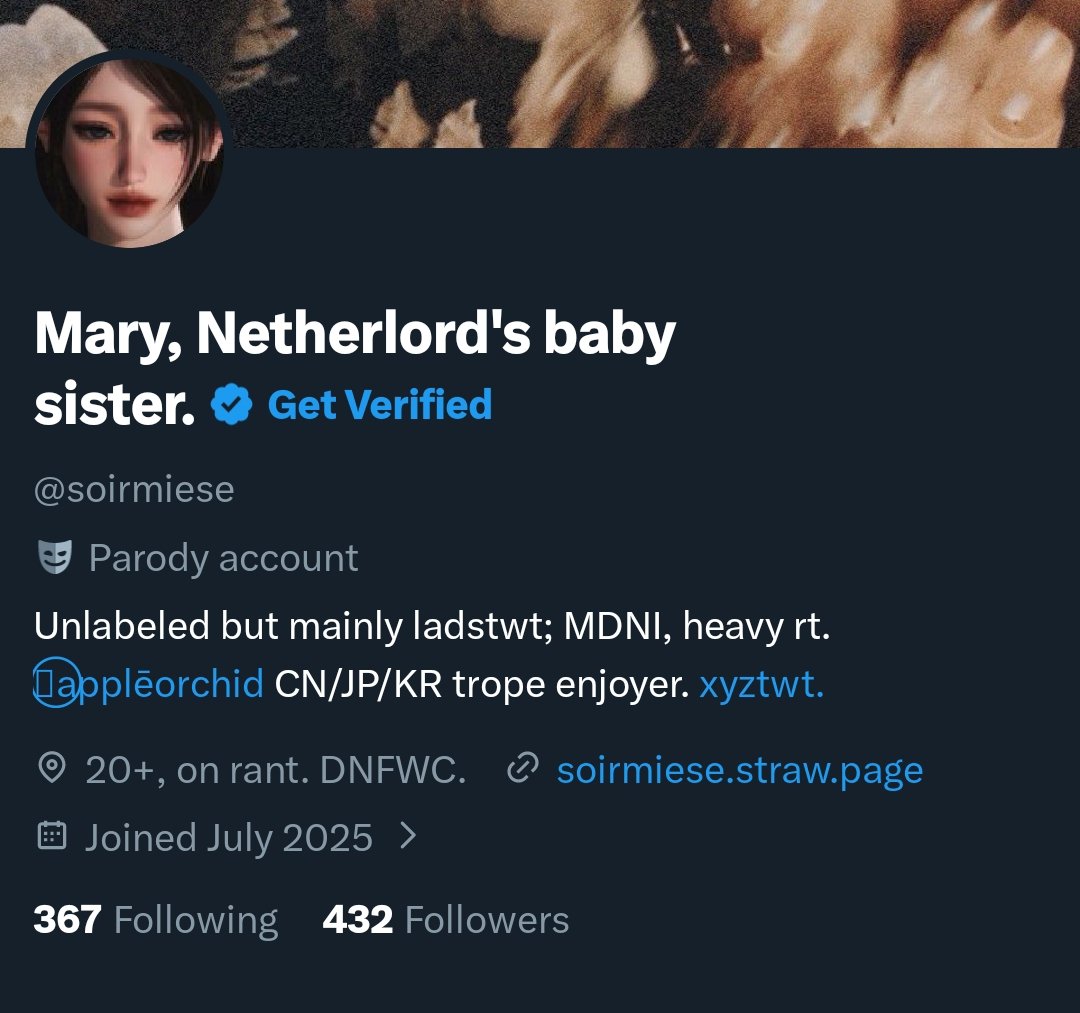 Mary, Netherlord's baby sister. tweet media