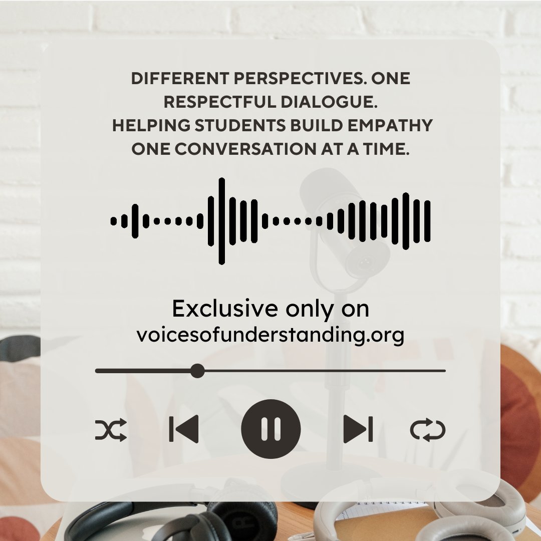 VOU_Official_'s tweet image. Voices of #Understanding empowers high school students to share their thoughts, listen openly, and learn from different #perspectives through #structured and respectful Zoom dialogues.

Learn more at - voicesofunderstanding.org

#VoicesOfUnderstanding #StudentDialogue #YouthVoices