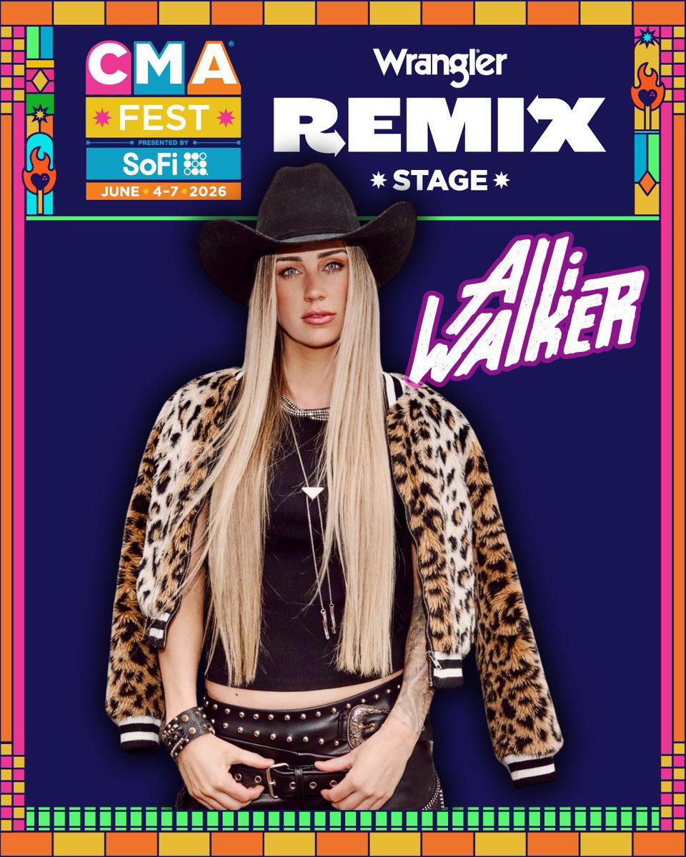 🚨Show announcement!📍NASHVILLE! This June 6th I’ll be back at <a href="/CountryMusic/">CMA Country Music</a> ‘s #CMAfest presented by <a href="/SoFi/">SoFi</a> on the FREE Wrangler Remix Stage at 4:35pm in support of the <a href="/cmafoundation/">CMA Foundation</a> &amp; music education. Visit CMAfest.com for more info &amp; ticket options! Cannot wait!!