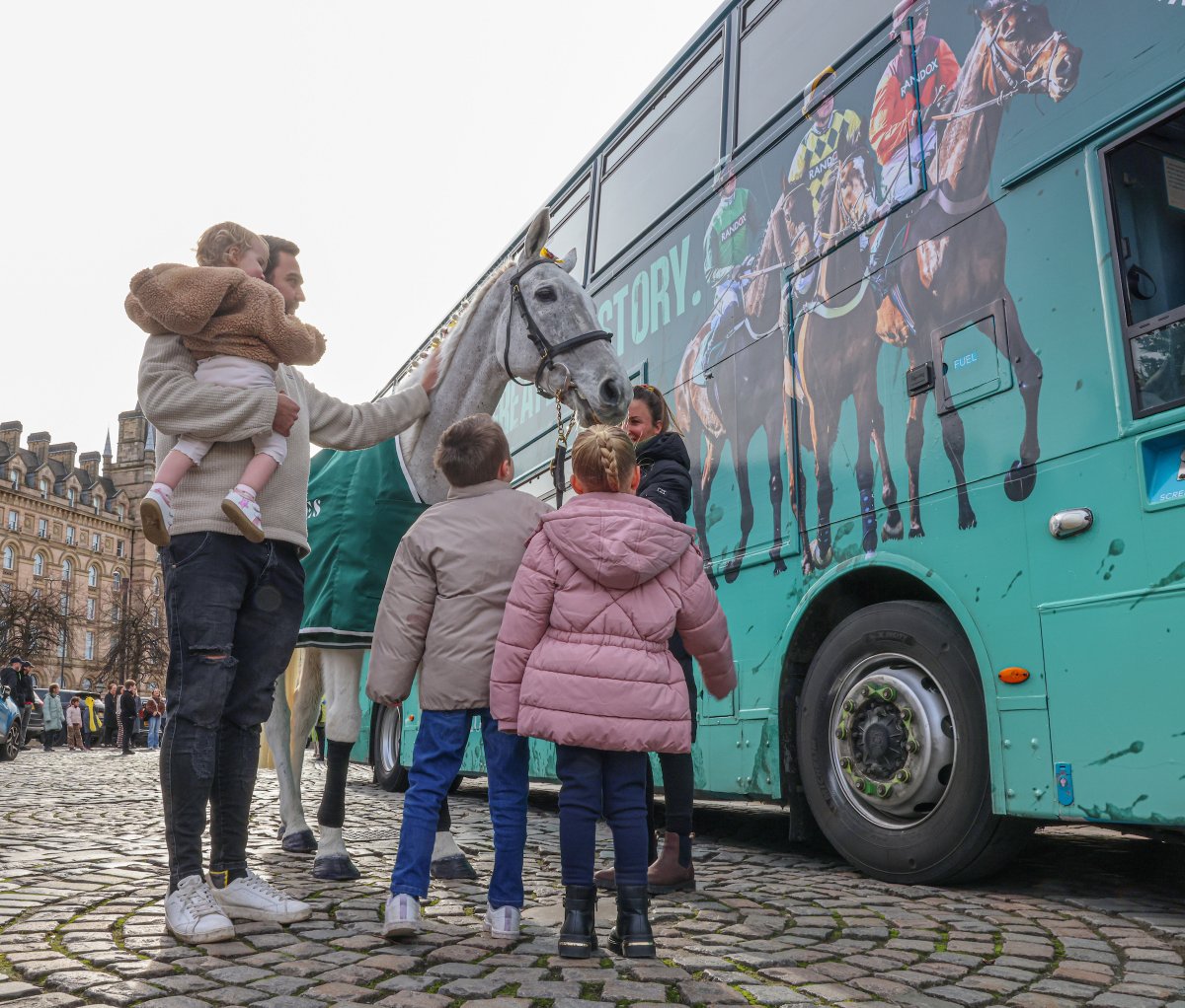 AintreeRaces's tweet photo. Introducing... The Grand Reveal 🏇

On the 8th April 2026 there will be a free public event in Liverpool city centre.

Supported through Liverpool’s Accommodation BID, the family-friendly event will be at Exchange Flags, 3-6pm.

Full details: https://t.co/voi89tuiwN https://t.co/8QaPNGvpya