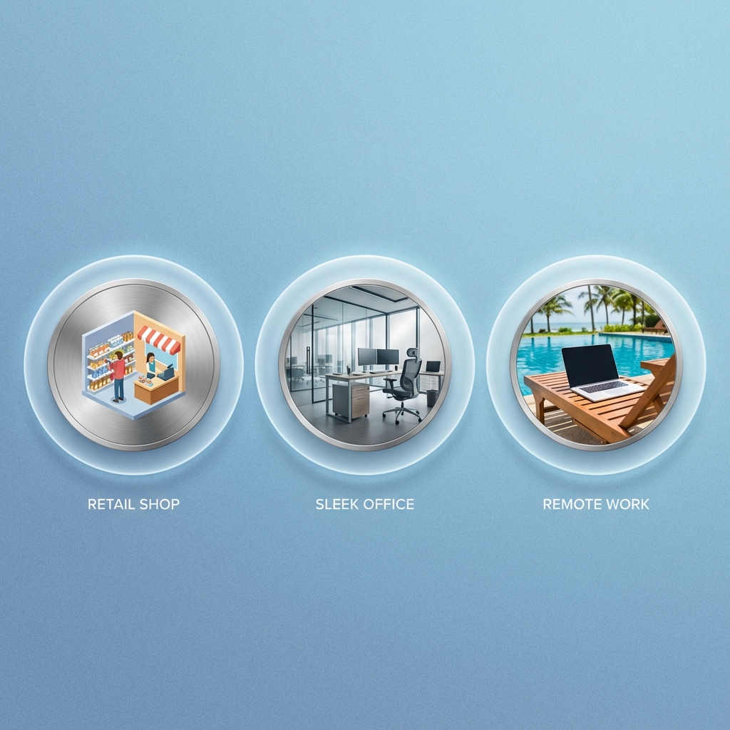 If you could design your ultimate workspace for your new business, what are we looking at? A. A high-energy, customer-facing retail storefront 🏬 B. A quiet, professional B2B office suite 🏢 C. Just a laptop on my back patio 💻 Let me know!