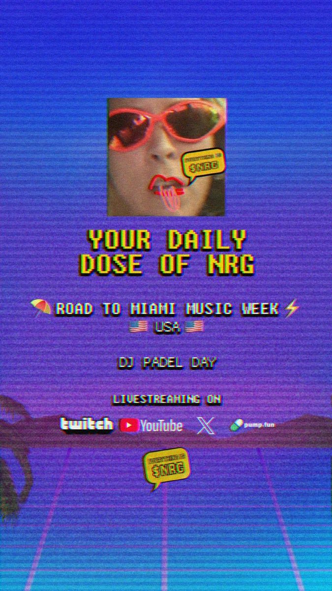 everythingisnrg's tweet photo. road to MMW: DJ Padel Day

10+ teams. padel battles. pure energy ⚡️

will be streaming live everywhere, get your notis ready 🔔 https://t.co/5IFDwjUXDb