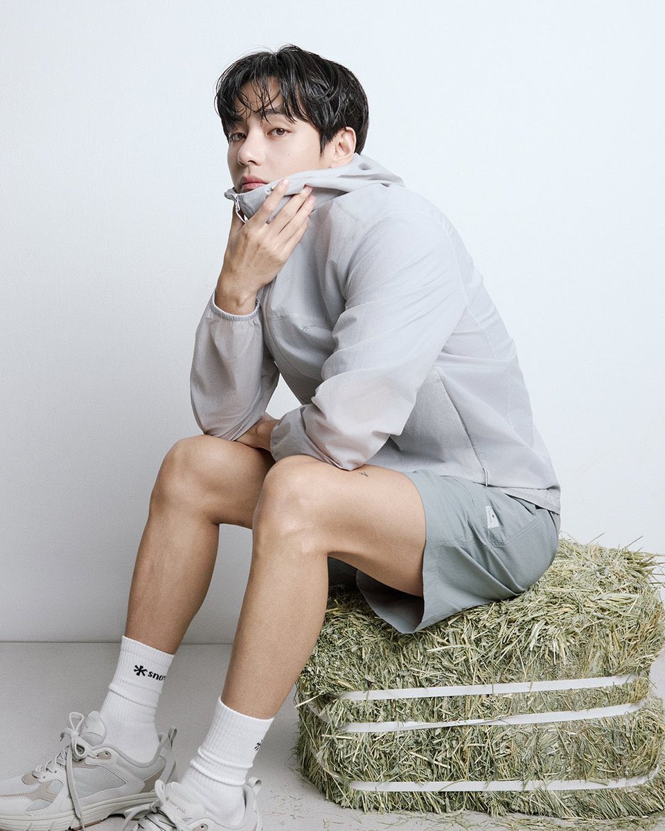 taehyung is so stunning in new pictures for Snowpeak 😍