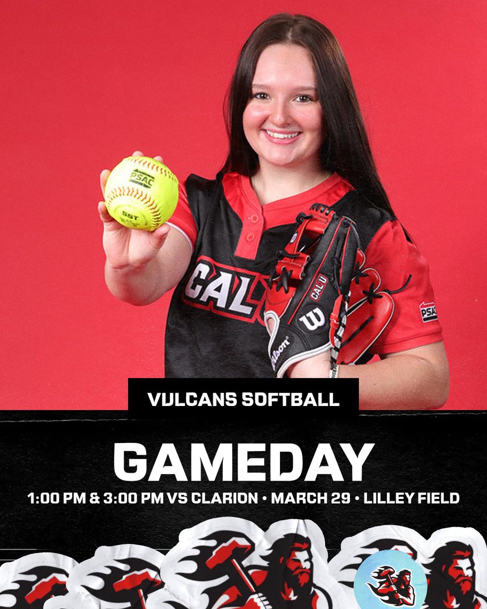 CALU_softball's tweet image. GAMEDAY 🥎 

🆚Clarion 
📍California, PA 
⌚1 PM &amp;amp; 3 PM  

#CalWho #Vulcans #PSAC