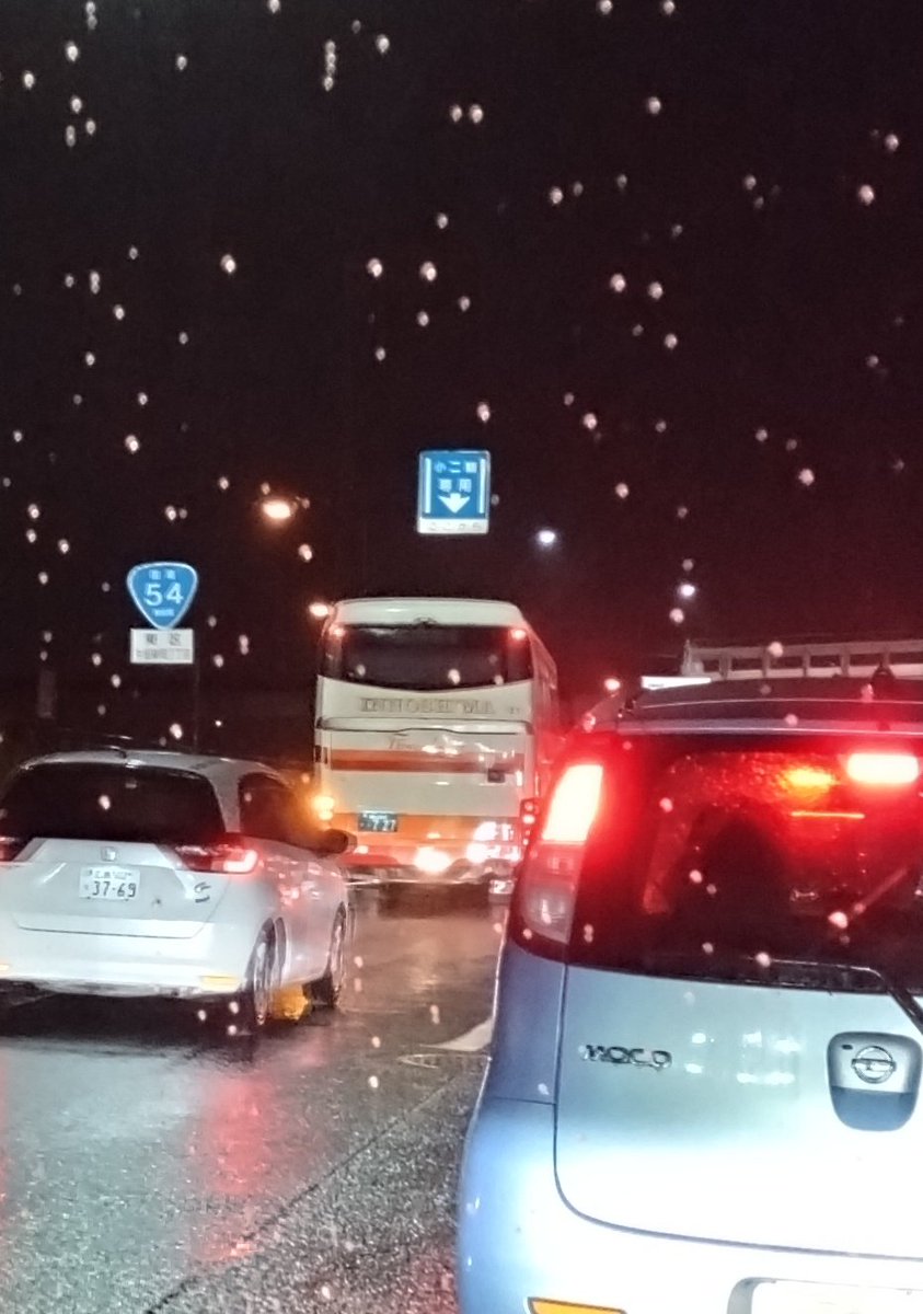 久しぶりに見た。
１９時半過ぎに東区。
最終バスだな。

ついていきそうだった。

＃因島