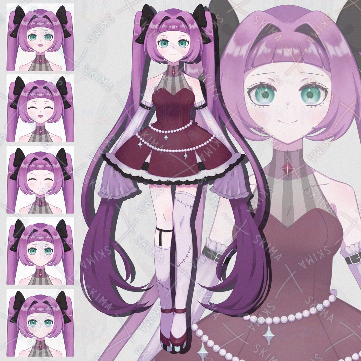 chou_delta's tweet photo. SKIMAでIRIAM対応キャラ立ち絵を出品しました！
オカルトな雰囲気のドレスを着たツインテールの女の子！
限定１点です！
#IRIAM魂募集 #魂募集 

IRIAM対応adopt1（表情差分5種） (¥8,000) | SKIMA（スキマ）
 https://t.co/yqzIWZOcUl https://t.co/fnuQhuPCPm