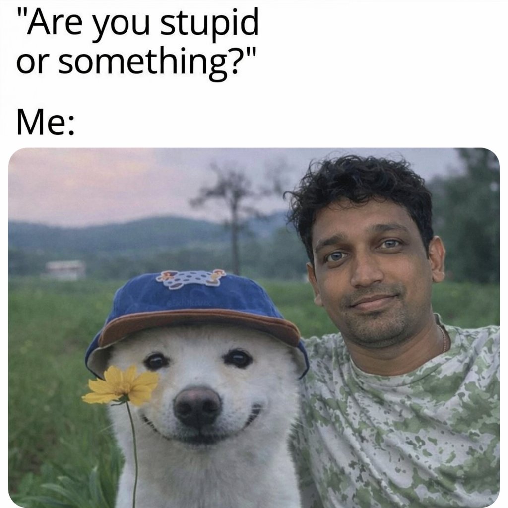 xhogrider's tweet image. Are you stupid or something?" Me: just living my best life with my emotional support dog, a flower, and zero brain cells left
#GoodWednesday #Colbert #Daredevil #OpeningDay #WWENXT #xhogrider