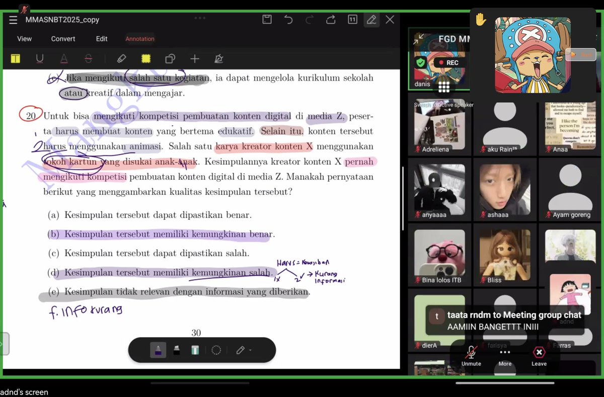 kayykayess's tweet image. ⏱️[H-27]

(🍀) — Many good things happened today🤍 First time ikut kelas FGD dan ga nyangka bakal cocok banget sama lingkungaannya🥹❗️(padahal aku sangat anti sama kelas zoom) Anywaay special thanks to @adinDdump0 &amp;amp; @quitbmedeng mentor PU yang keren ini⭐️ ^—^ #FGDMMA26 #PROGRESS